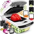 Fullstar Pro Original Vegetable Chopper & Spiralizer, All-in-1 Kitchen Tool | Multi-Blade Veggie Chopper, 5-Cup Container Onion & Food Cutter Dicer Spiralizer Dishwasher Safe Kitchen Gadgets & Essentials