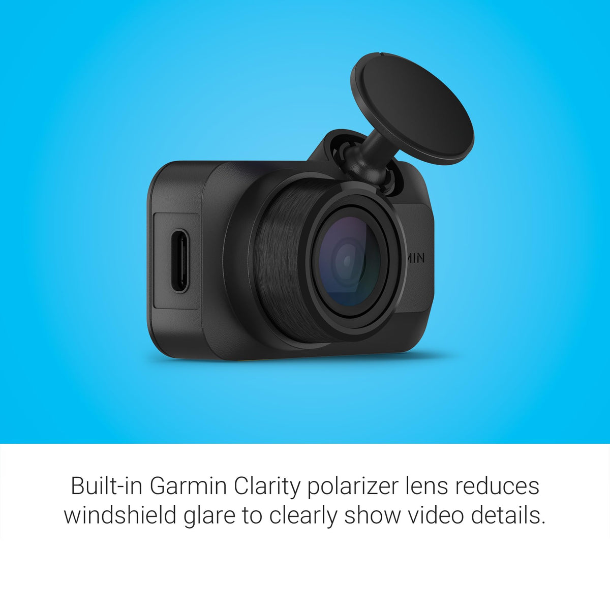 Garmin Dash Cam™ Mini 3, Ultracompact 1080p HD Dash Cam | Records 1080P HD Video with a 140-Degree Field of View, Ultracompact & Key-Sized Dash Cam, Voice Control