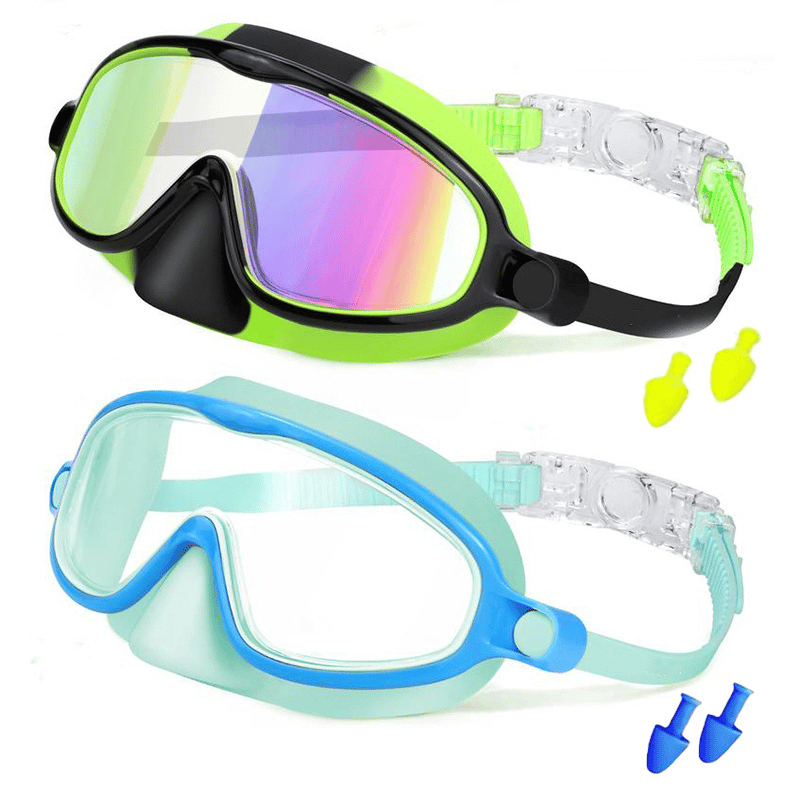 ❤Kids Swimming Nose Cover Goggles