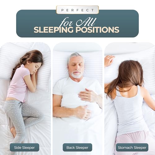 Utopia Bedding Hotel Bed Pillows for Sleeping, Pillows Queen Size Set of 2