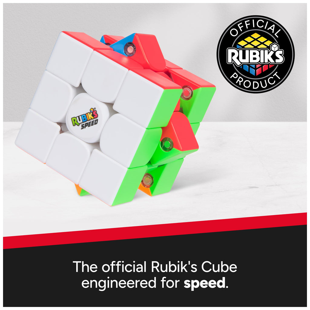 Rubik's Cube 3x3 Magnetic Speed Puzzle Cube & Brain Teaser Fidget Toy | Magnetic For Speed & Stability, A Competitive STEM Toy That Improves Hand-Eye Coordination & Algorithmic Thinking, Ages 8+
