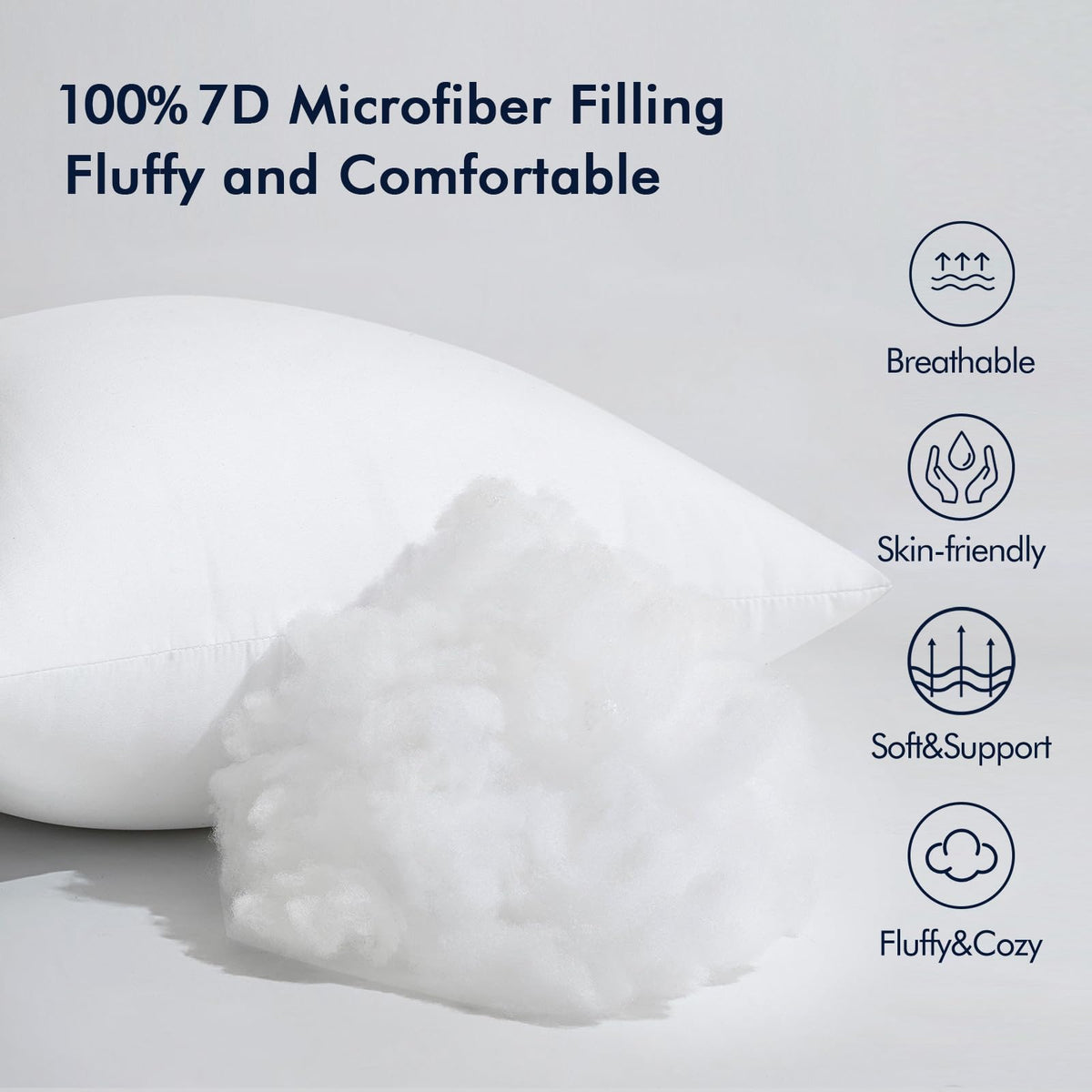 MIULEE 12x20 Pillow Insert, Throw Pillow for Couch Sofa Bed | Premium Virgin Filling, Soft Brushed Fabric, Rectangle Decorative Pillow,Lumbar Support