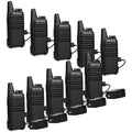 Retevis RT22 Business Walkie Talkies, Portable FRS Two-Way Radios (10 Pack) | For K-12, Food Service & Hospitality, Pocket-Friendly Antenna, Loud & Clear Audio, Respond Quickly, 10-Hour Battery, USB-C