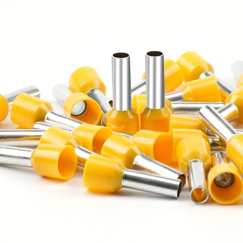 AIRIC 10 AWG/Gauge Wire Ferrule Insulated Connectors Copper Crimp Terminal