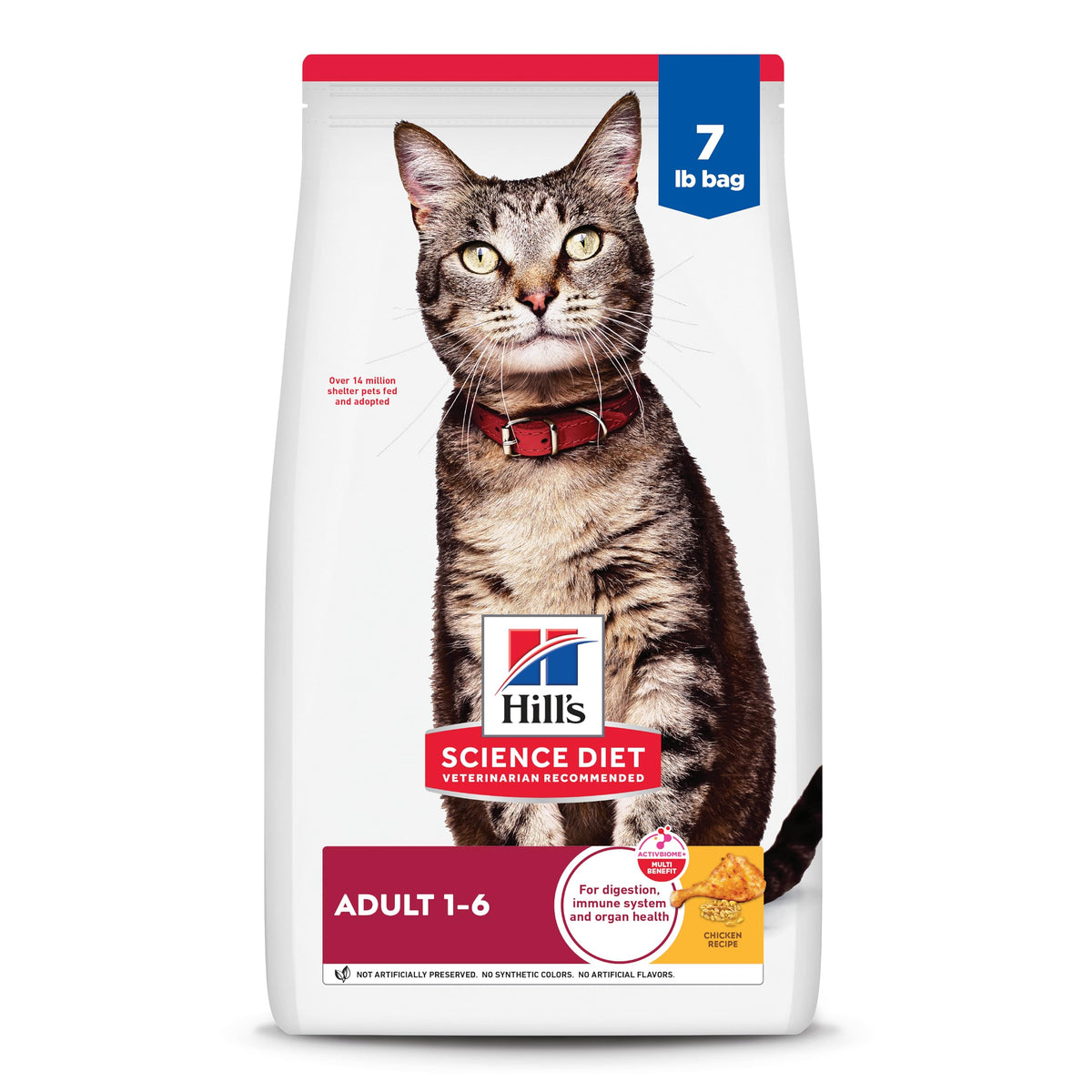 Hill's Science Diet Adult 1-6 Dry Cat Food | #1 Veterinarian Recommended, Chicken Recipe, 7 lb. Bag