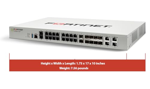 FORTINET FortiGate-100F Firewall Appliance Plus 1 Year FortiCare Premium and FortiGuard Enterprise Protection (FG-100F-BDL-809-12)
