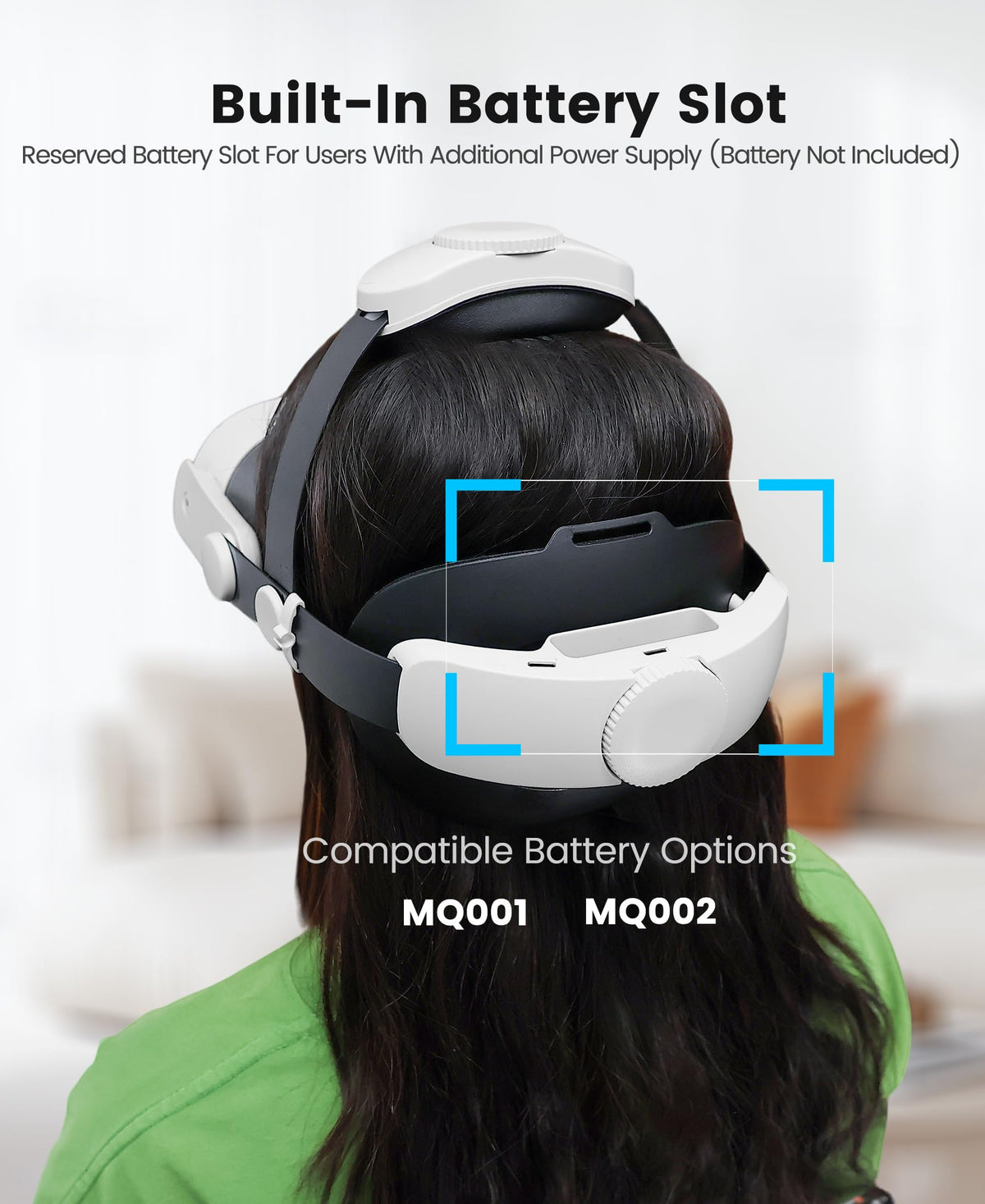 Kawaye for Meta Quest 3S/Quest 2/Quest 3 Head Strap, Double Knobs Adjustable Elite Strap Replacement,VR Headset Strap with Two Large Support Pad Enhanced Support, Reduce Pressure