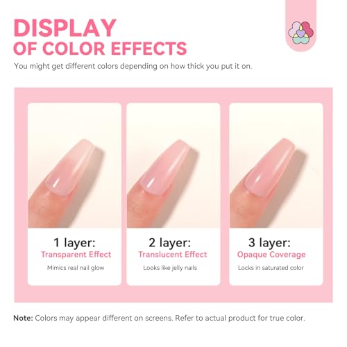 SAVILAND Nail Strengthener and Growth for Weak & Thin Nails, Sheer Pink