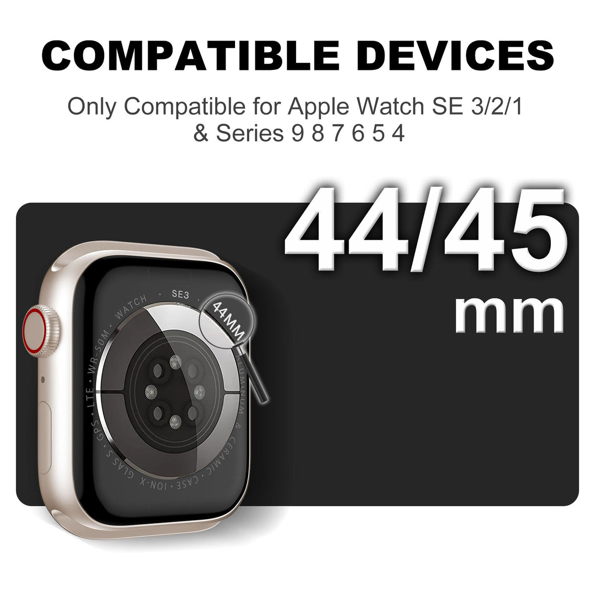 XYF Compatible for Crystal Clear Apple Watch Bands 45/44mm CrystalClear | Jelly Sport Strap&Bumper Case Cover for Men Women,Compatible for iWatch Series 9 8 7 6 5 4 SE 3 2 1,45mm/44mm Crystal Clear
