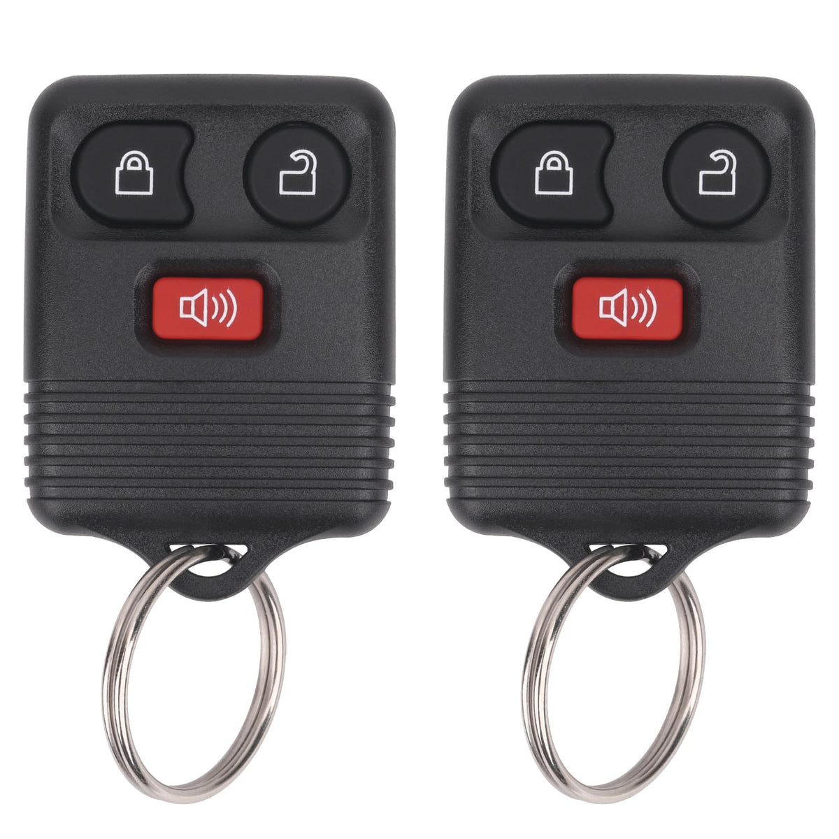 Vurkcy Keyless Entry Remote Key Fob Compatible with Ford F150 F250 F350 Escape Expedition Explorer Ranger, Lincoln, Mercury, Mazda and More, Replacement for CWTWB1U331 CWTWB1U345, 3 Button (Pack of 2)