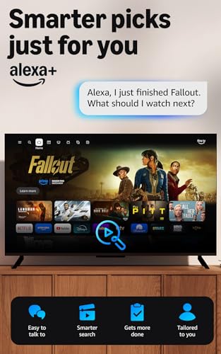 Amazon Fire TV Cube, with AI-powered Fire TV Search, Hands-free streaming device, find shows faster with Alexa+, Wi-Fi 6E, 4K Ultra HD