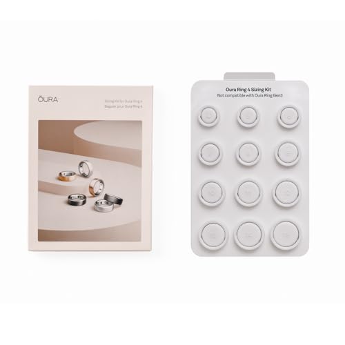 OURA Ring 4 Sizing Kit - Size Before You Buy | Unique Sizing, Not Standard US Ring Sizes - Receive Credit for Oura Ring 4 Purchase