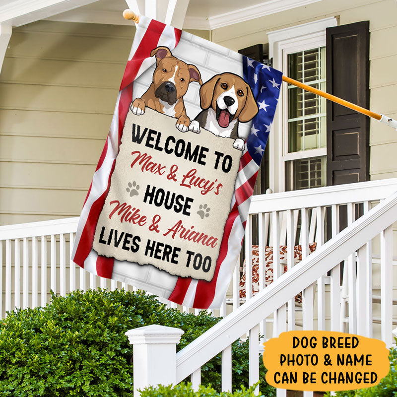 Welcome Home Garden Flag - Personalized for You and Your Furry Friend!