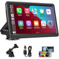 Carplay Screen for Car, 7" Wireless Car Play & Android Auto, HD Touchscreen | Portable HD Touchscreen CarPlay, Voice Control, Mirror Link, Map Navigation, Bluetooth/FM/AUX Audio, OTA Updates, Plug & Play