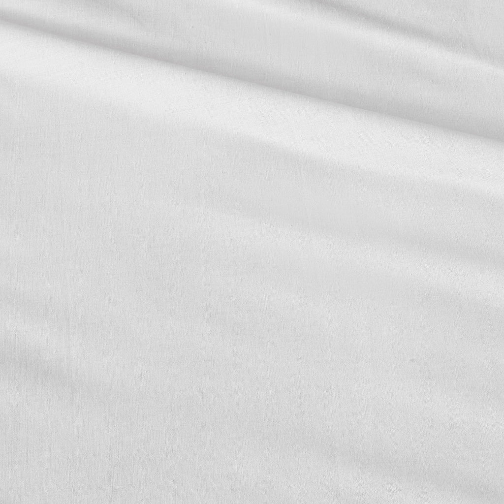 Comfort Spaces 100% Cotton Percale Sheets Twin Sheet Set 3 Pcs, White | Crisp, Cool & Breathable Bed Sheets, 12" Deep Pocket Fits Up to 14" Mattress, Lightweight, All Season Cozy, with Pillow Case