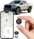 Lwyinp GPS Tracker for Vehicles, Real-Time Tracking for Cars w/Magnetic | No Monthly Fee / No SIM Card, Works with iOS Find My, Mini Hidden GPS Tracking Devices for Cars/Motorcycle/Bikes, Black