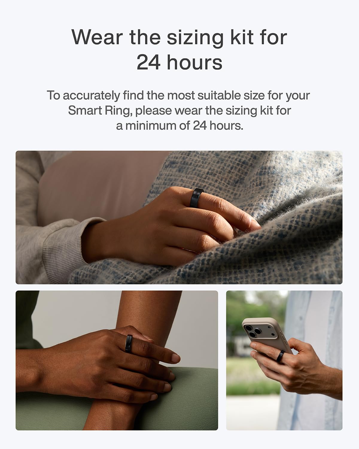 RingConn Gen 3 Sizing Kit - Size Before You Buy (Sizes 6-15) | Exclusive to RingConn Gen 3 | 10 Sizes Included for Accurate Fitting | Find Your Perfect Fit