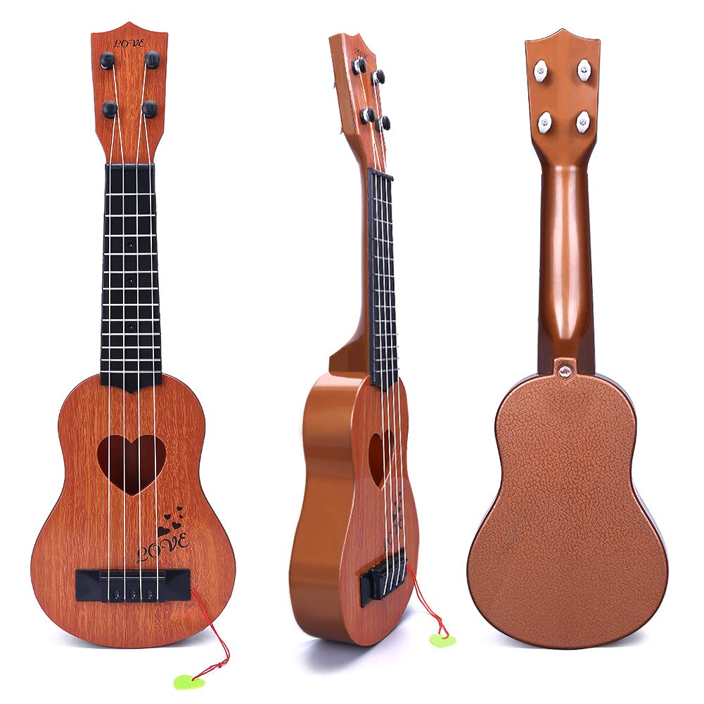 YEZI Toy Classical Ukulele Guitar Musical Instrument for Boys Girls | Mini Guitar Toy with Pick, Educational Musical Instrument for Preschool Boys Girls, Early Learning Music Toy for Ages 3+