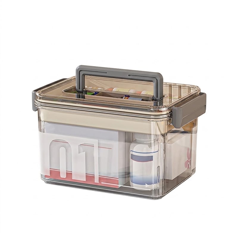 Transparent medicine storage box