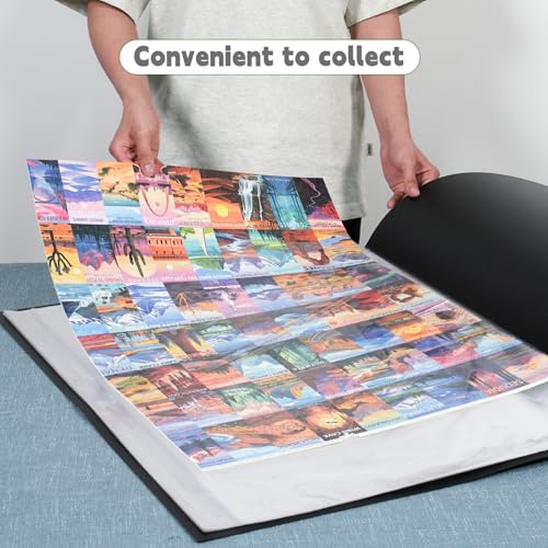 ALL4JIG Puzzle Saver – 24-Pack Puzzle Glue Sheets for 1000-3000 Pieces, Self-Adhesive Sticker Sheets, Easy to Preserve & Frame Jigsaw Puzzles