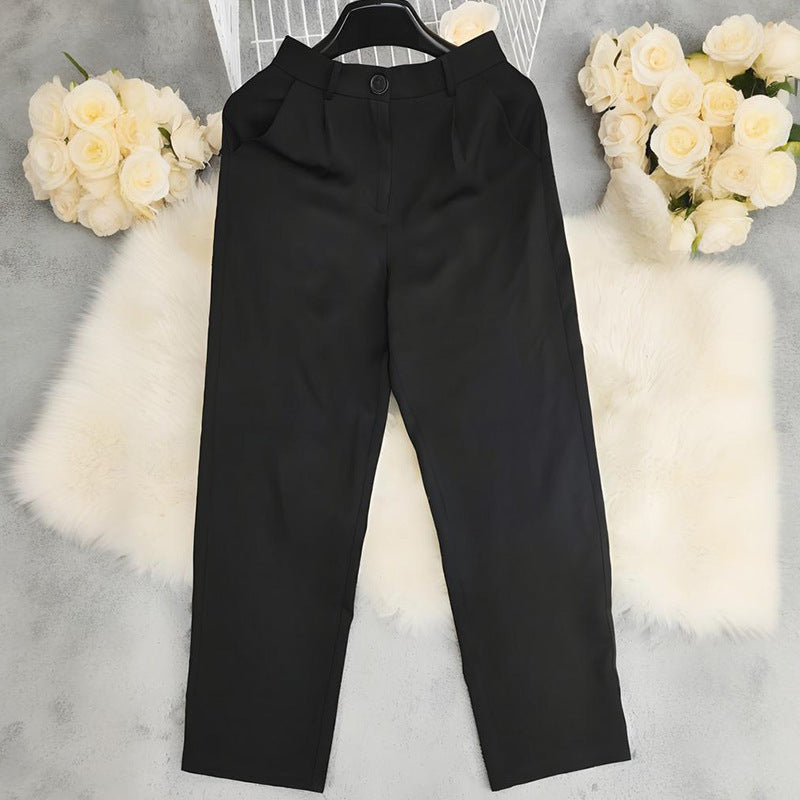 Women's High Waist Ankle-Tied Fashion Trousers
