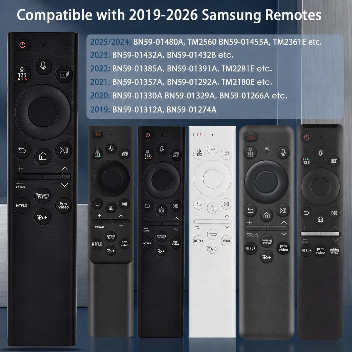 Voice Smart Remote for 2019-2026 Samsung TV,Universal Replacement Control