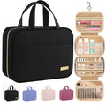 HOTOR Hanging Travel Toiletry Bag Women Men Essentials Black | Big Compartment, Waterproof Travel Accessories, Makeup Organizer Cosmetic Bag for Cruise, Gift, Road Trip, Vacation, Medium