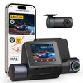 70mai 2.5K Dash Cam Front and Rear, F1.55, Night Vision, WiFi GPS, ADAS | 2.5K+1080P Car Camera, Super Night Vision, HDR, 24H Parking Mode, Built-in WiFi&GPS, G-Sensor, Loop Recording