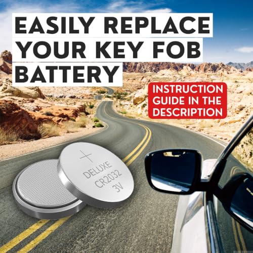 Key Fob Replacement Batteries for Honda, Pack of 2 | Fits CRV Civic Accord Pilot Odyssey HRV Fit Passport Ridgeline Crosstour Insight Clarity CRZ (Check Fitment Guide)
