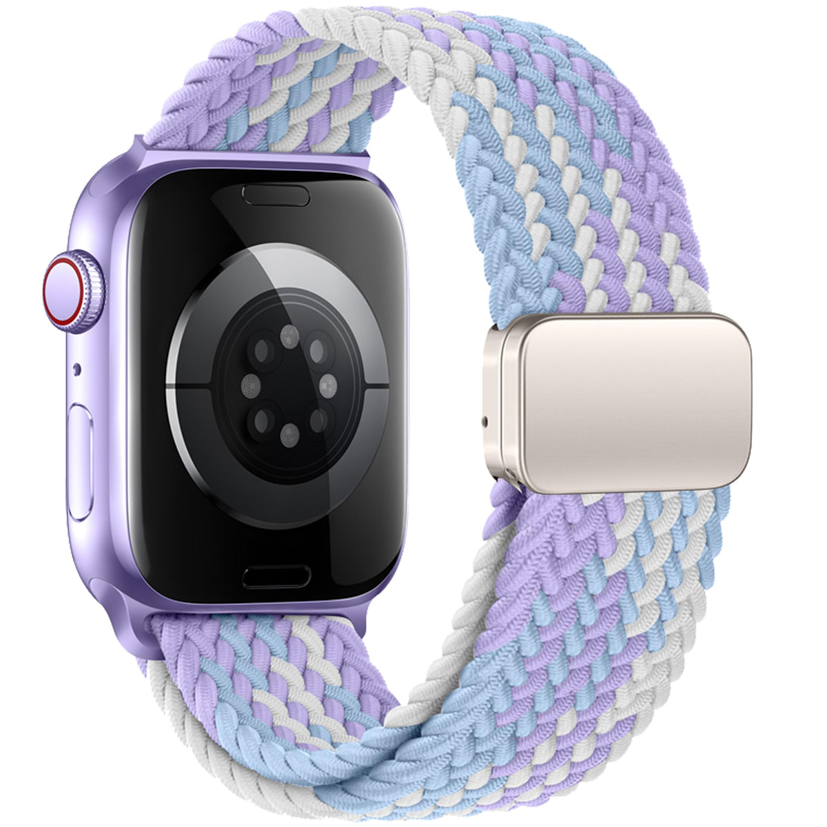 Mazoft Braided Bands With Magnetic Clasp Compatible with Apple Watch Band | 38mm 40mm 41mm 42mm 44mm 45mm 46mm 49mm；Nylon Sport Loop Strap for iWatch Ultra 4 3 2 Series 12 11 10 9 8 7 6 SE 5 Women Men