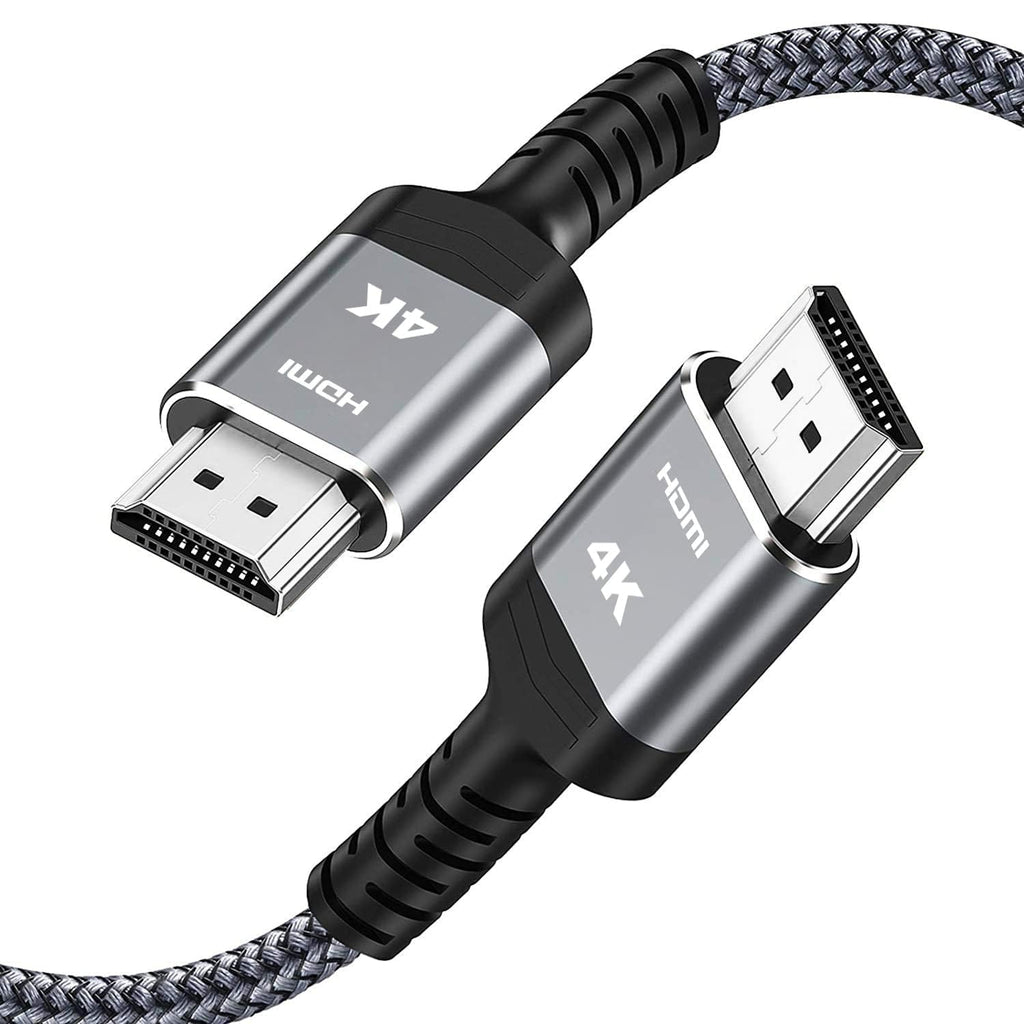 Highwings Long HDMI Cable 25FT 4K HDR High Speed HDMI 2.0 Cables | 18Gbps 2.0 Braided HDMI Cord, 4K HDR, HDR10, HDCP 2.2, ARC, Compatible with Roku TV/HDTV/PS5/Blu-ray
