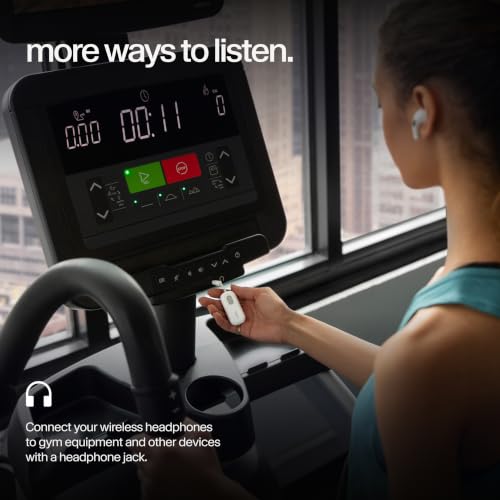 Twelve South AirFly SE, Bluetooth Wireless Audio Transmitter Adapter, White | Bluetooth Adapter for AirPods/Headphones, 20+ Hr Battery, Works with 3.5mm aux Jacks on Airplanes, TVs, Gym Equipment, Travel