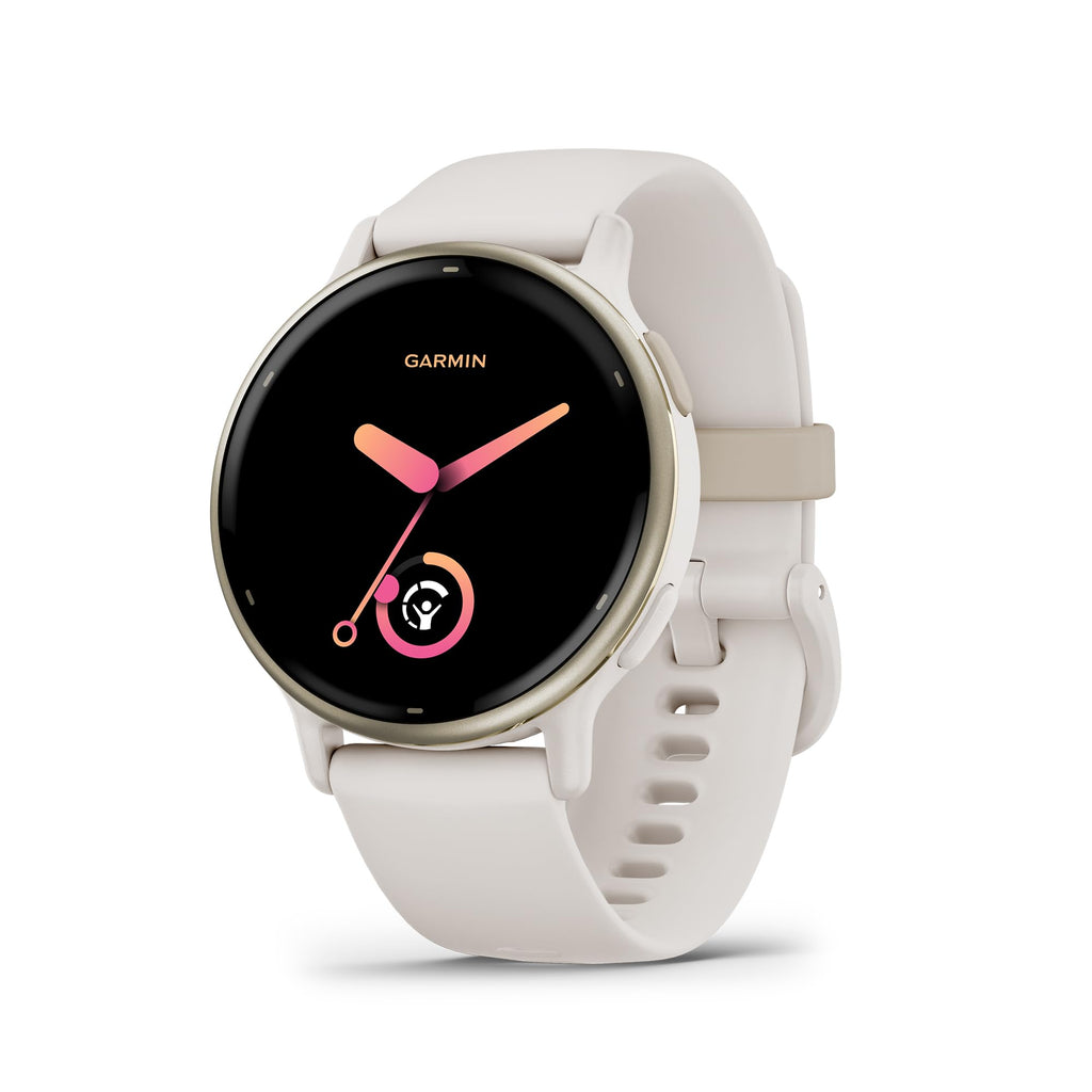 Garmin vívoactive® 5, Health & Fitness GPS Smartwatch, 42mm, Ivory | 24/7 Health Monitoring, Built-In Sports Apps, Sleep Coach, Body Battery™ Energy Monitoring, Workout Benefit & Recovery Time
