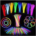 Loiina Glow Sticks 100pcs 8" with Connectors - Glow Bracelets, Necklaces for Kids, Adults Party, Festival, Halloween, Wedding, Christmas