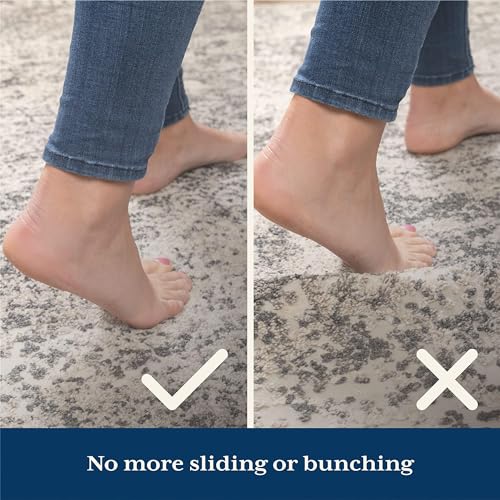 Veken Non Slip Rug Pad Gripper for Hardwood Floors, Strong Anti Slip and Skid Mat, Keep Rugs Safe and in Place for Tile, Carpet Liner Grippers Under Area Rugs, 2x3 Ft Pads
