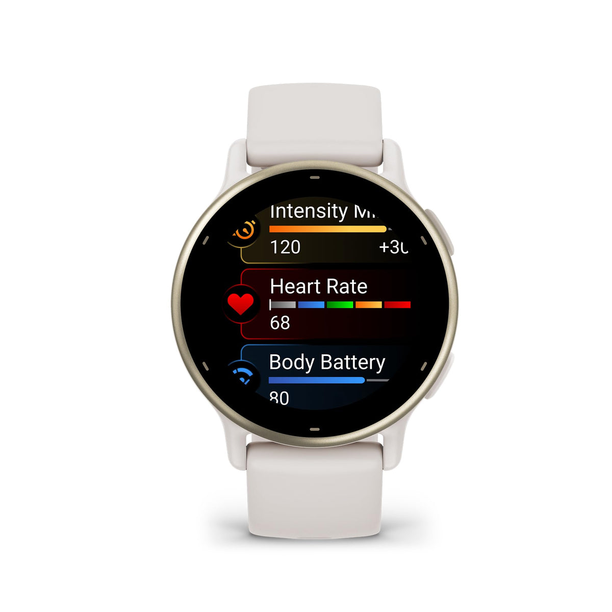Garmin vívoactive® 5, Health & Fitness GPS Smartwatch, 42mm, Ivory | 24/7 Health Monitoring, Built-In Sports Apps, Sleep Coach, Body Battery™ Energy Monitoring, Workout Benefit & Recovery Time