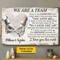 Personalized 'Love You More Than Any Fight' Couple Canvas Wall Art