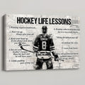 Hockey Life Lessons - Personalized Custom Poster / Canvas