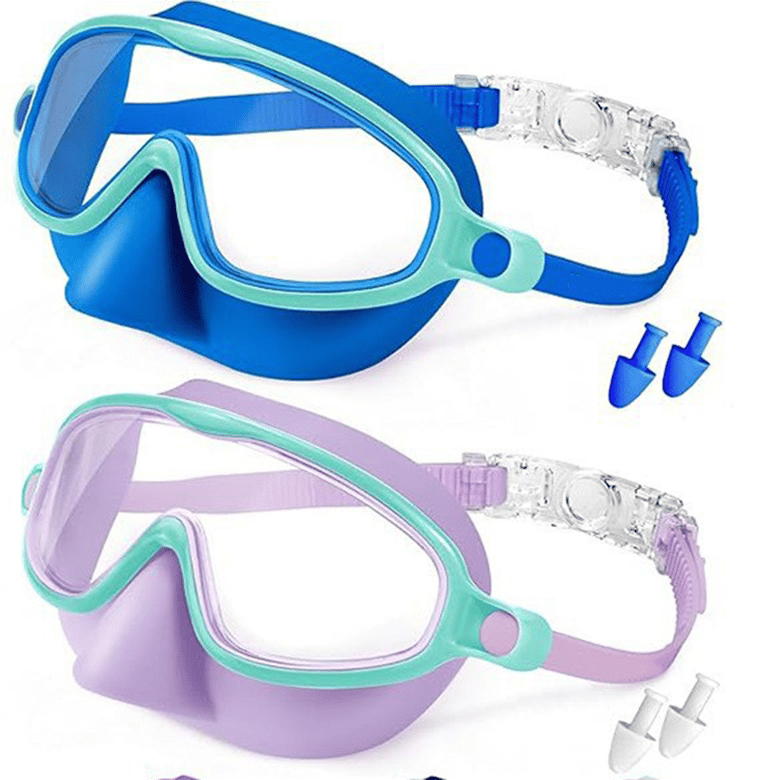 ❤Kids Swimming Nose Cover Goggles