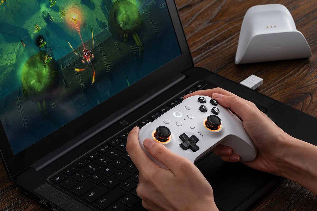8Bitdo Ultimate 2 Bluetooth Controller for Switch 2, Switch & Windows,Black | TMR Joysticks, Switchable Hall Effect/Tactile Triggers, Charging Dock, Vibration and Motion Control, 2 Pro-level back buttons