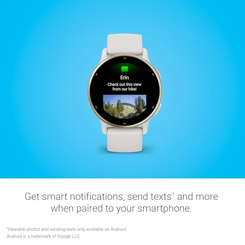 Garmin vívoactive® 5, Health & Fitness GPS Smartwatch, 42mm, Ivory | 24/7 Health Monitoring, Built-In Sports Apps, Sleep Coach, Body Battery™ Energy Monitoring, Workout Benefit & Recovery Time