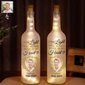 Personalized Memorial For Loved One Bottle Light: 'Your Light Always Shines in My Heart'