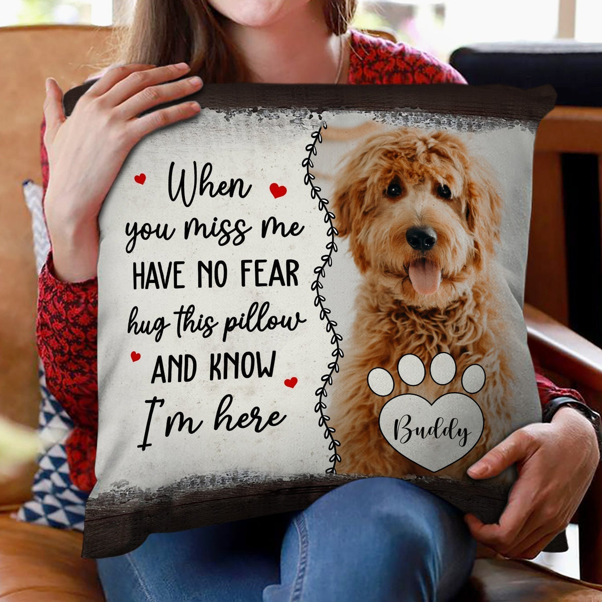 The “Forever Hug” - Personalized Memorial Photo Pillow