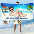 The Legend Has Retired - Personalized Beach Towel