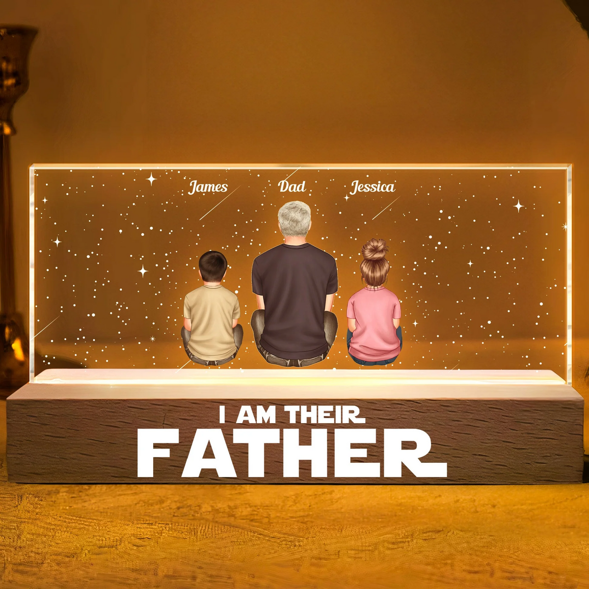 I Am Their Father - Personalized LED Night Light