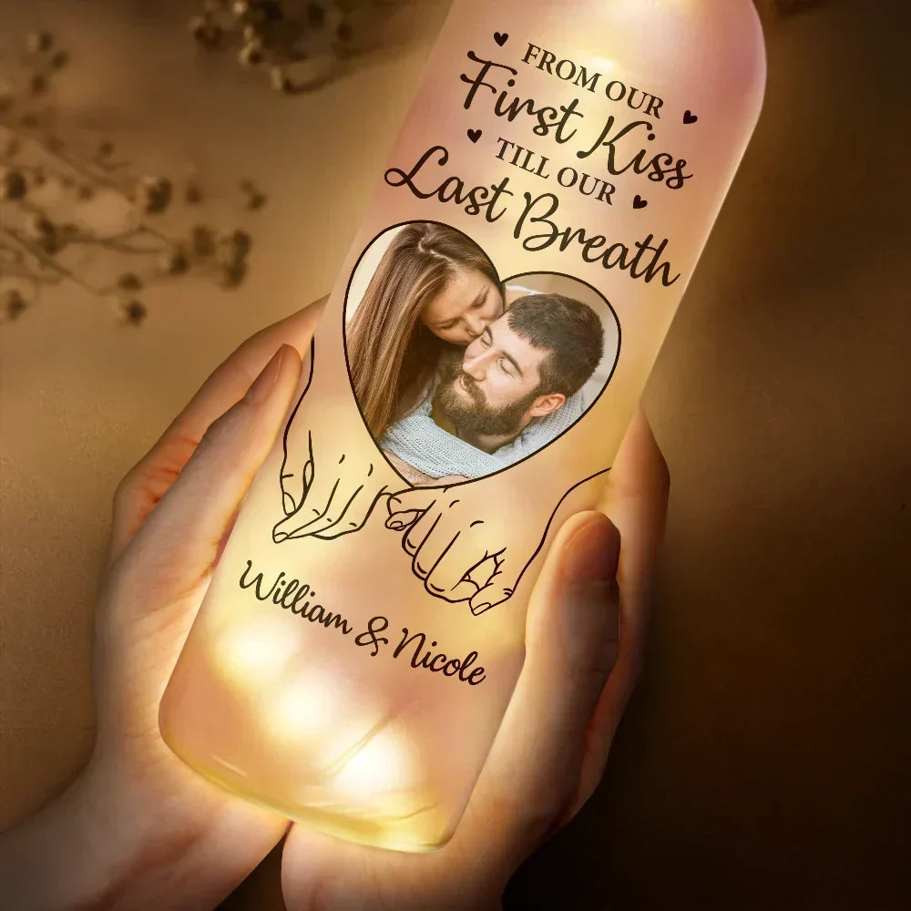 You & Me We Got This - Personalized Custom Couple Photo Bottle Light