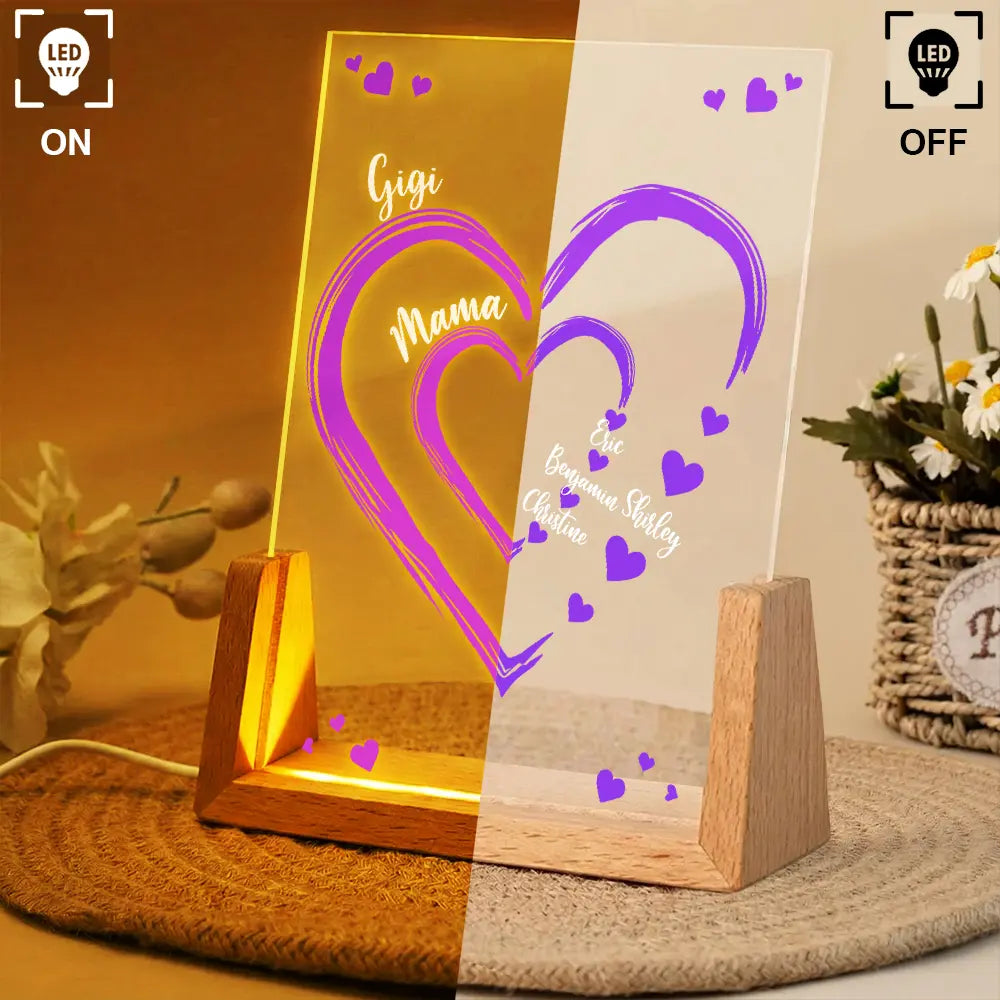 Mom Mum Grandma - Personalized 3D Led Light