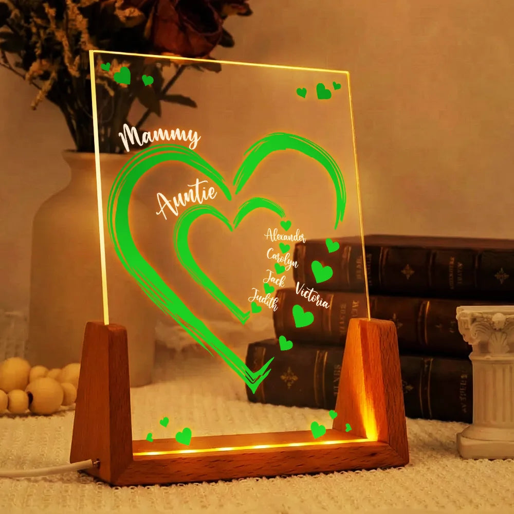 Mom Mum Grandma - Personalized 3D Led Light