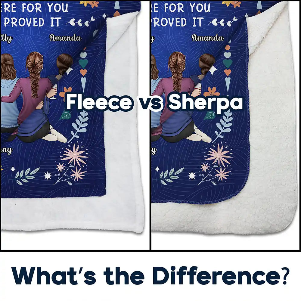 Personalized 'I'm Here For You' Friendship Blanket for Besties