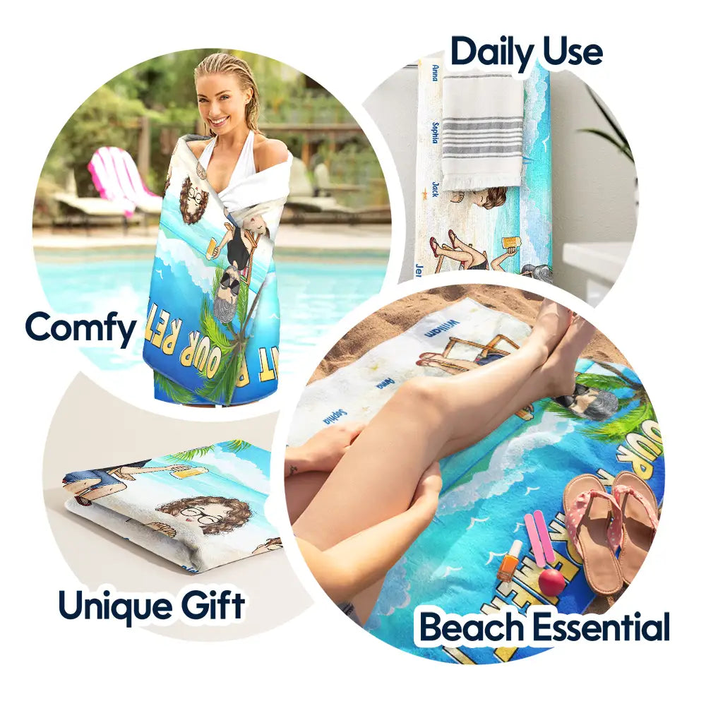 Retirement Plan - Personalized Beach Towel